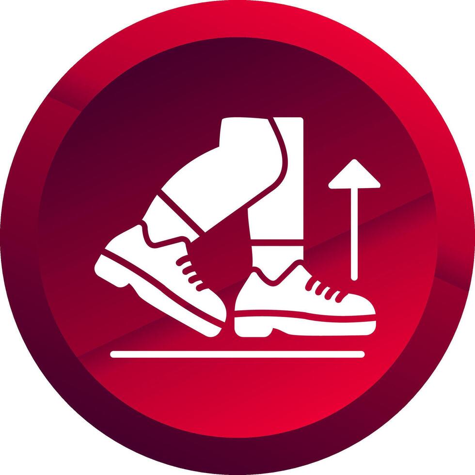 Hop Glyph Button Icon vector