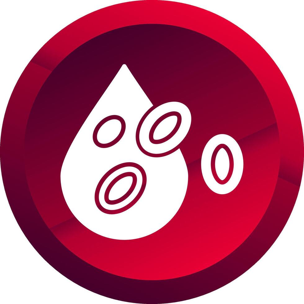 Platelet Glyph Button Icon vector