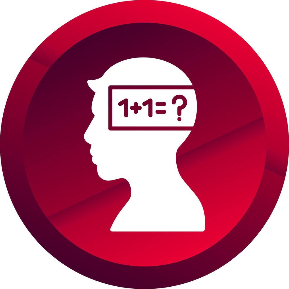 Parkinson Glyph Button Icon vector