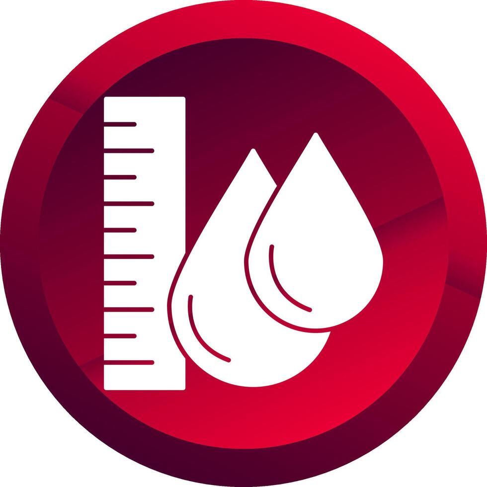 Water Level Glyph Button Icon vector
