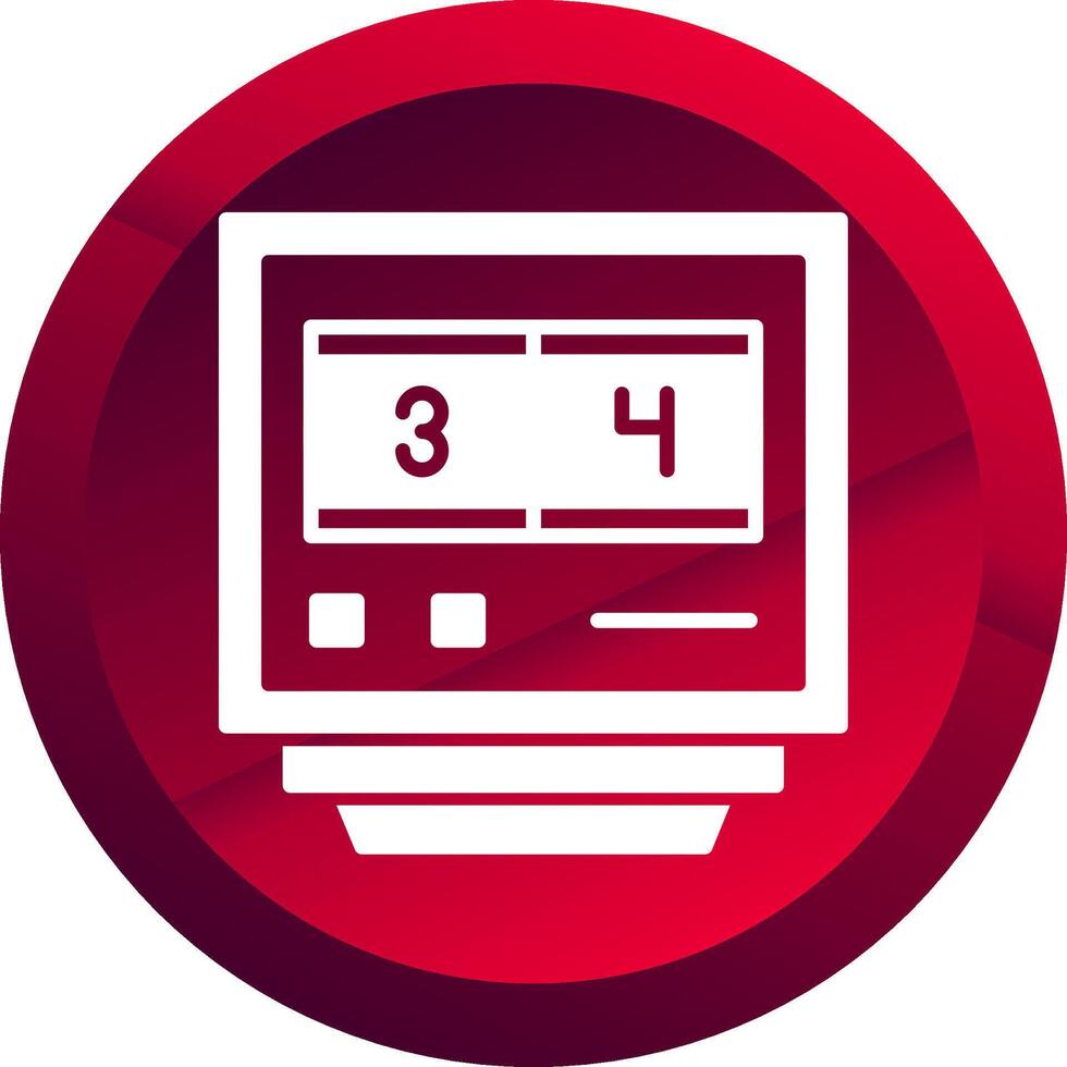 Lap Counters Glyph Button Icon vector