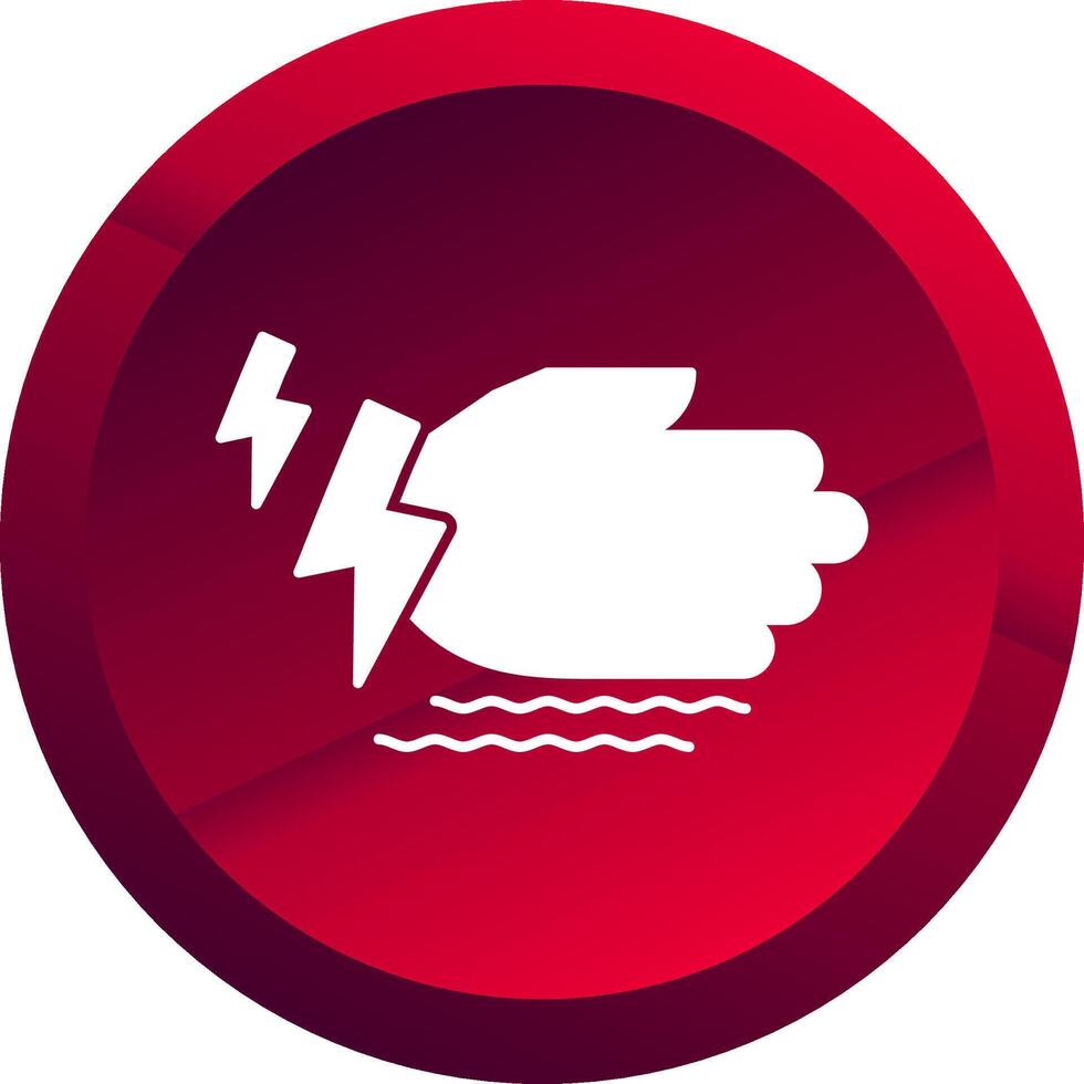 Tremor Glyph Button Icon vector