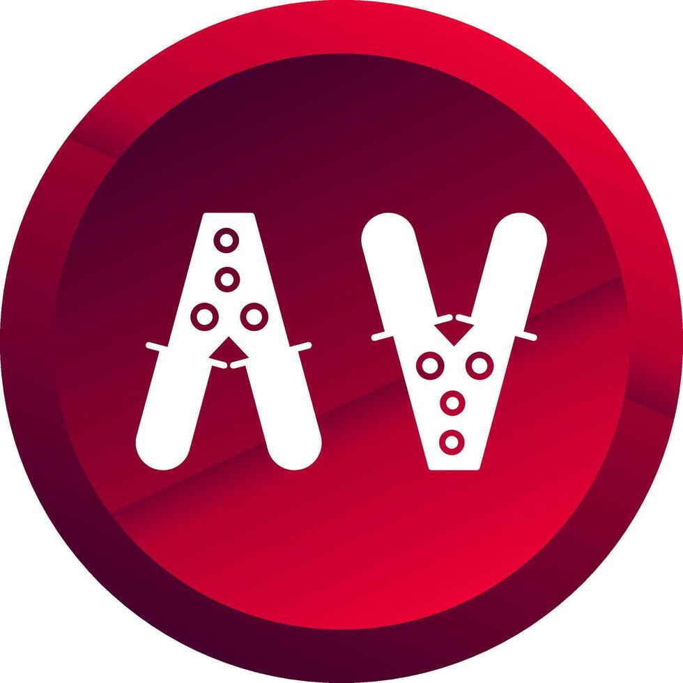Jumper Glyph Button Icon vector