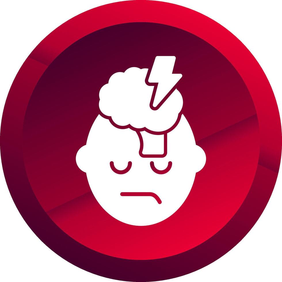 Stroke Glyph Button Icon vector