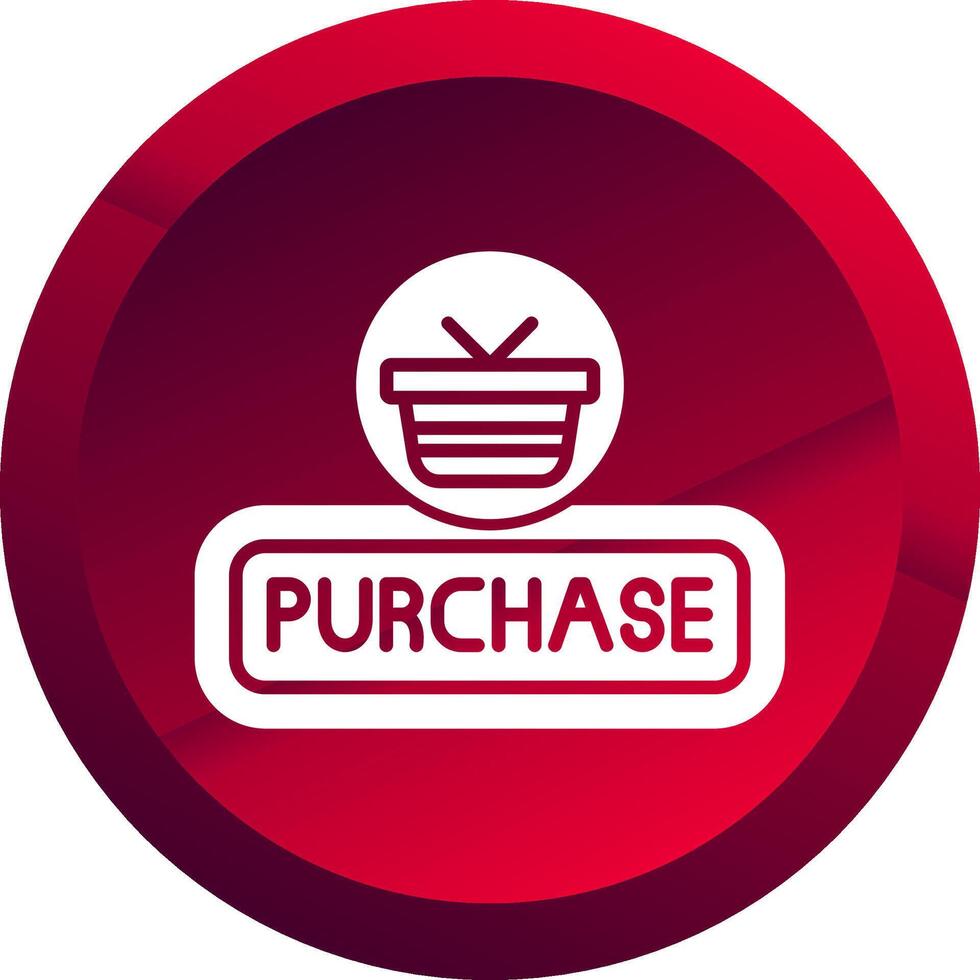 Purchase Glyph Button Icon vector