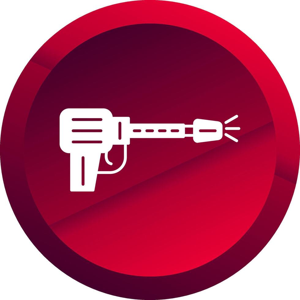 Power Wash Glyph Button Icon vector