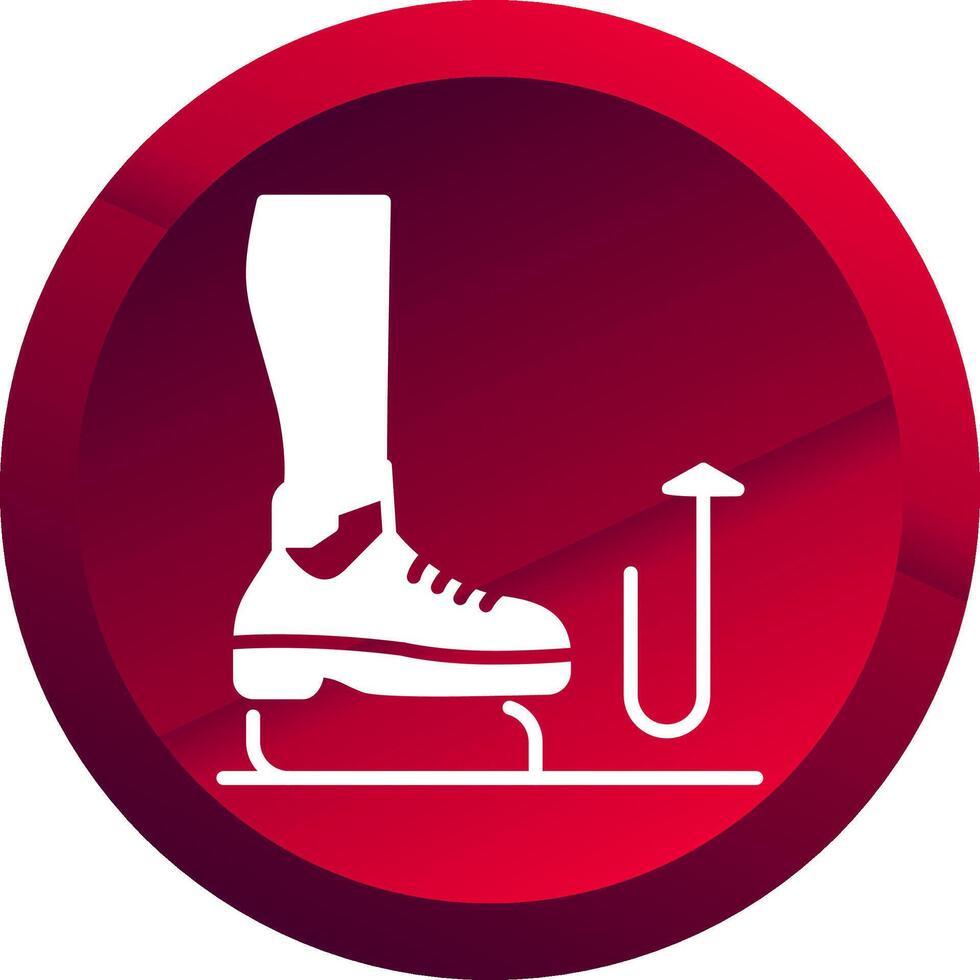 Stomp Glyph Button Icon vector