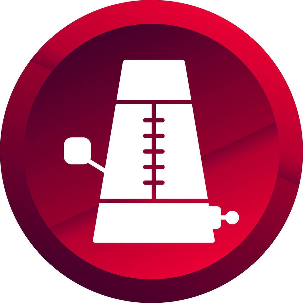 Tempo Glyph Button Icon vector