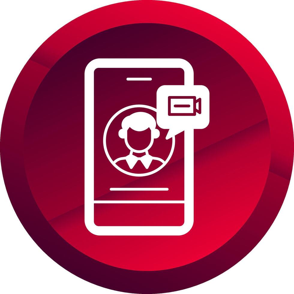 Conference Glyph Button Icon vector
