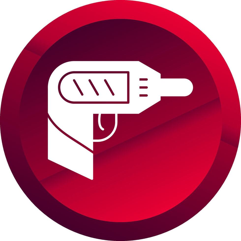 Screwdriver Glyph Button Icon vector