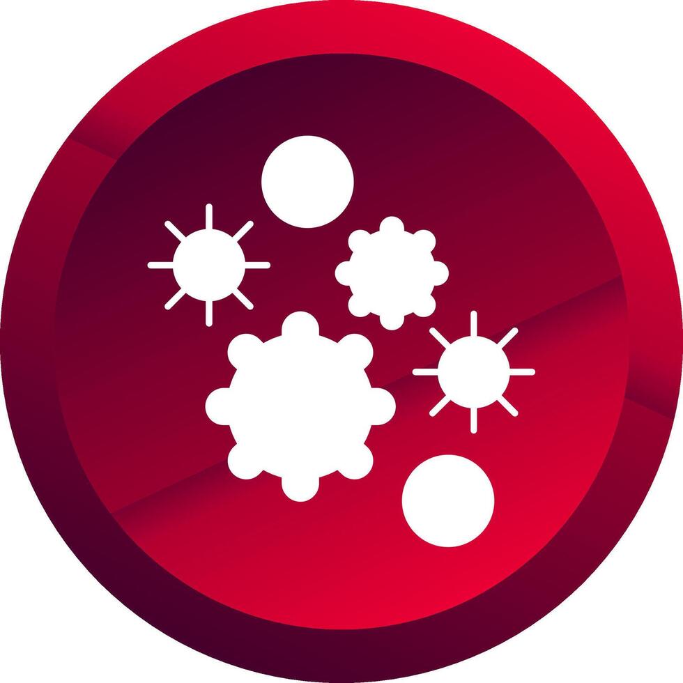 Allergen Glyph Button Icon vector