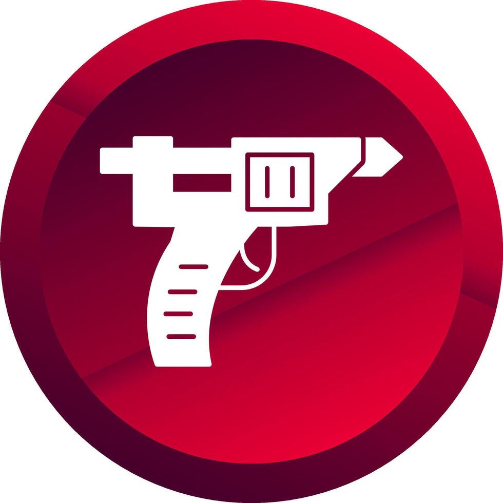 Glue Gun Glyph Button Icon vector