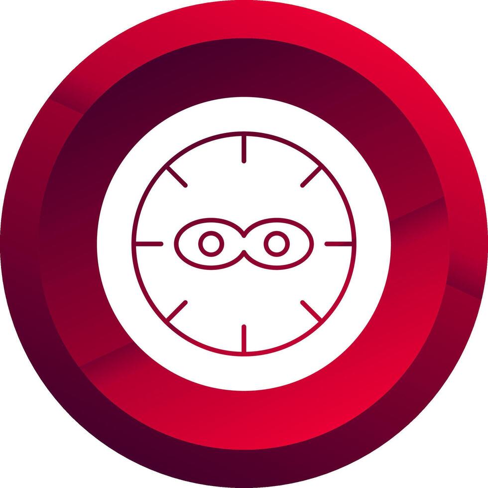 Anti Theft Glyph Button Icon vector