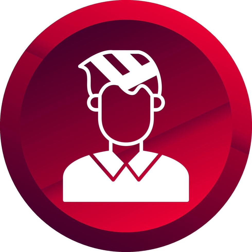 Injury Glyph Button Icon vector