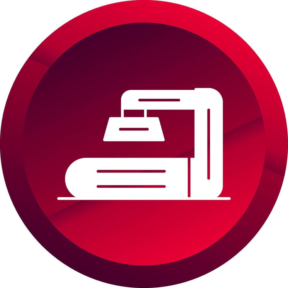 X Ray Scanner Glyph Button Icon vector