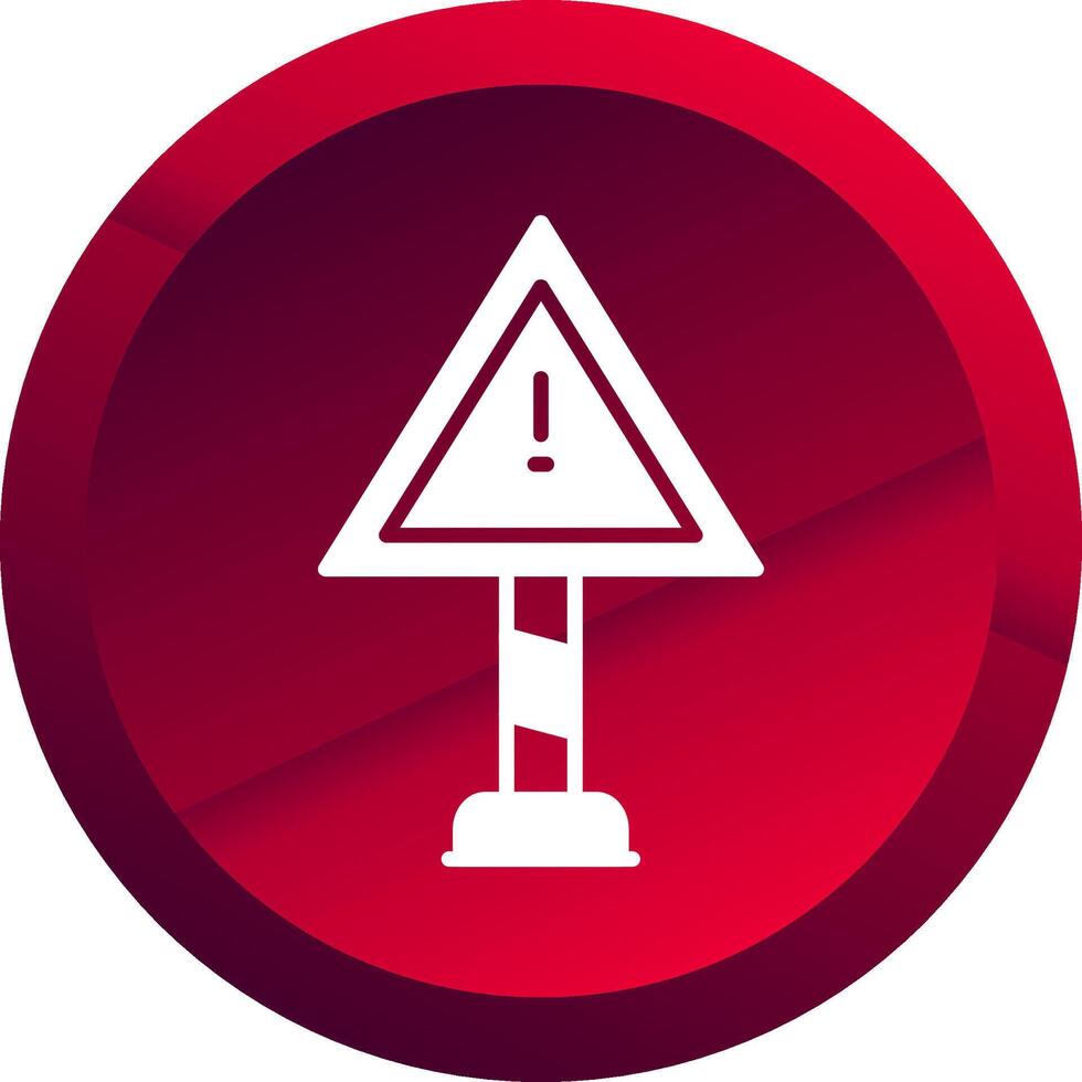Risk Glyph Button Icon vector