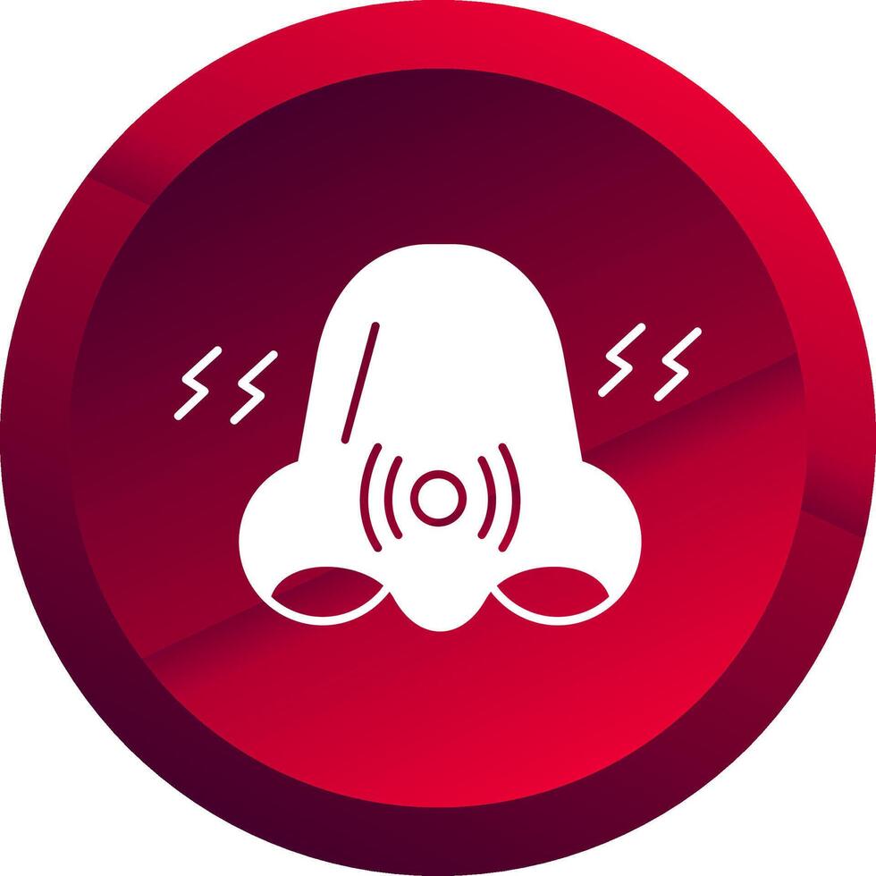 Congestion Glyph Button Icon vector