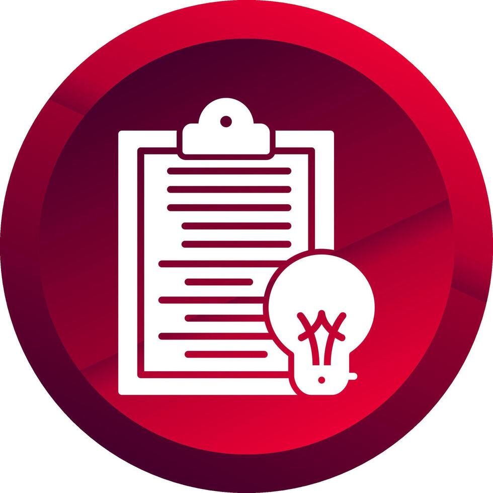 Summary Glyph Button Icon vector
