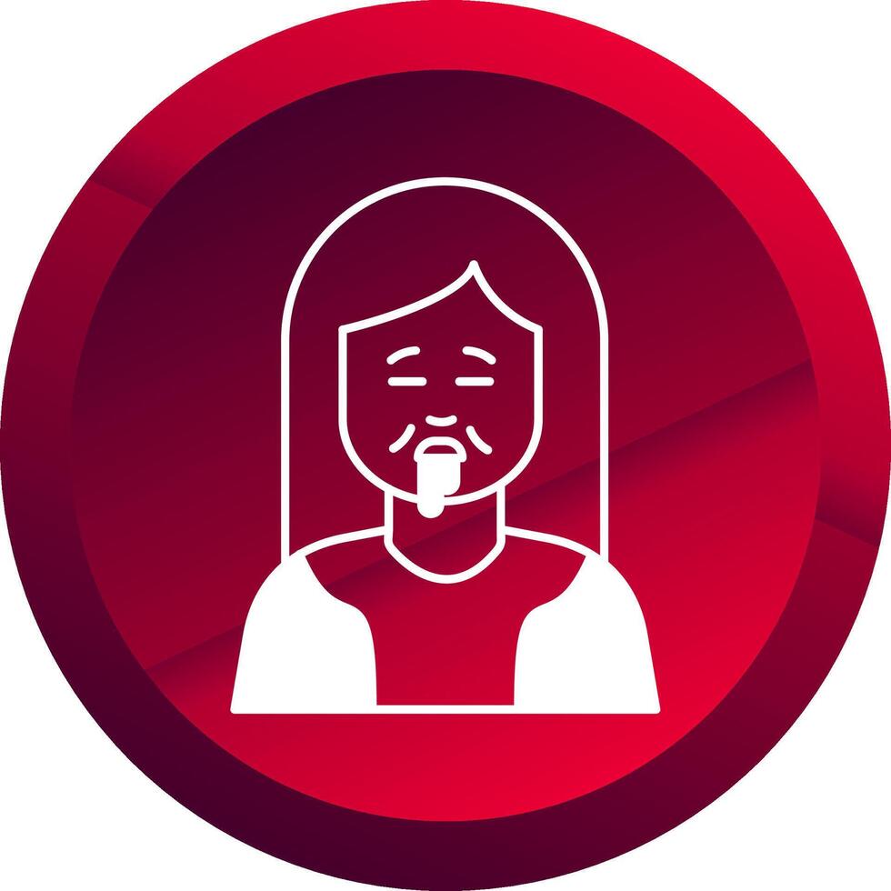 Drolling Glyph Button Icon vector