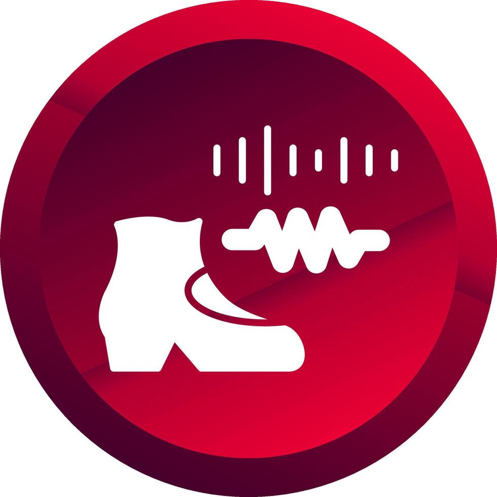 Rhythm Glyph Button Icon vector