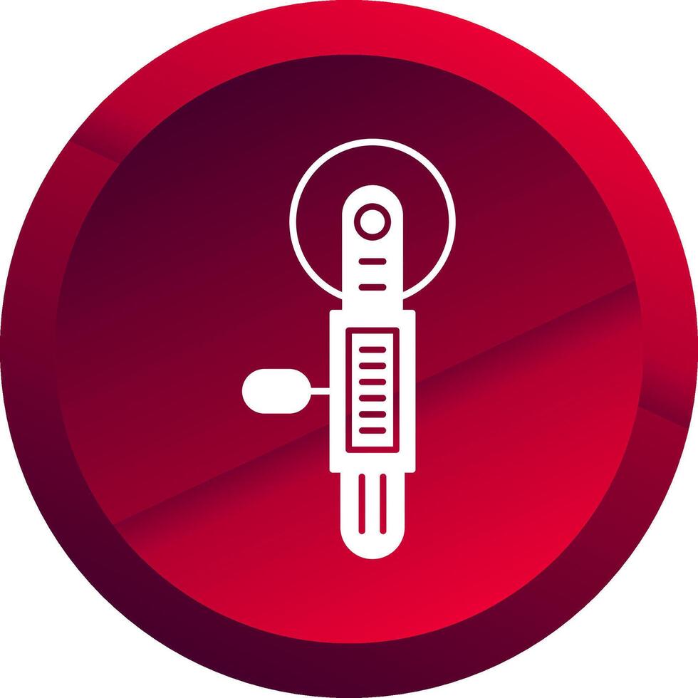 Tile Cutter Glyph Button Icon vector