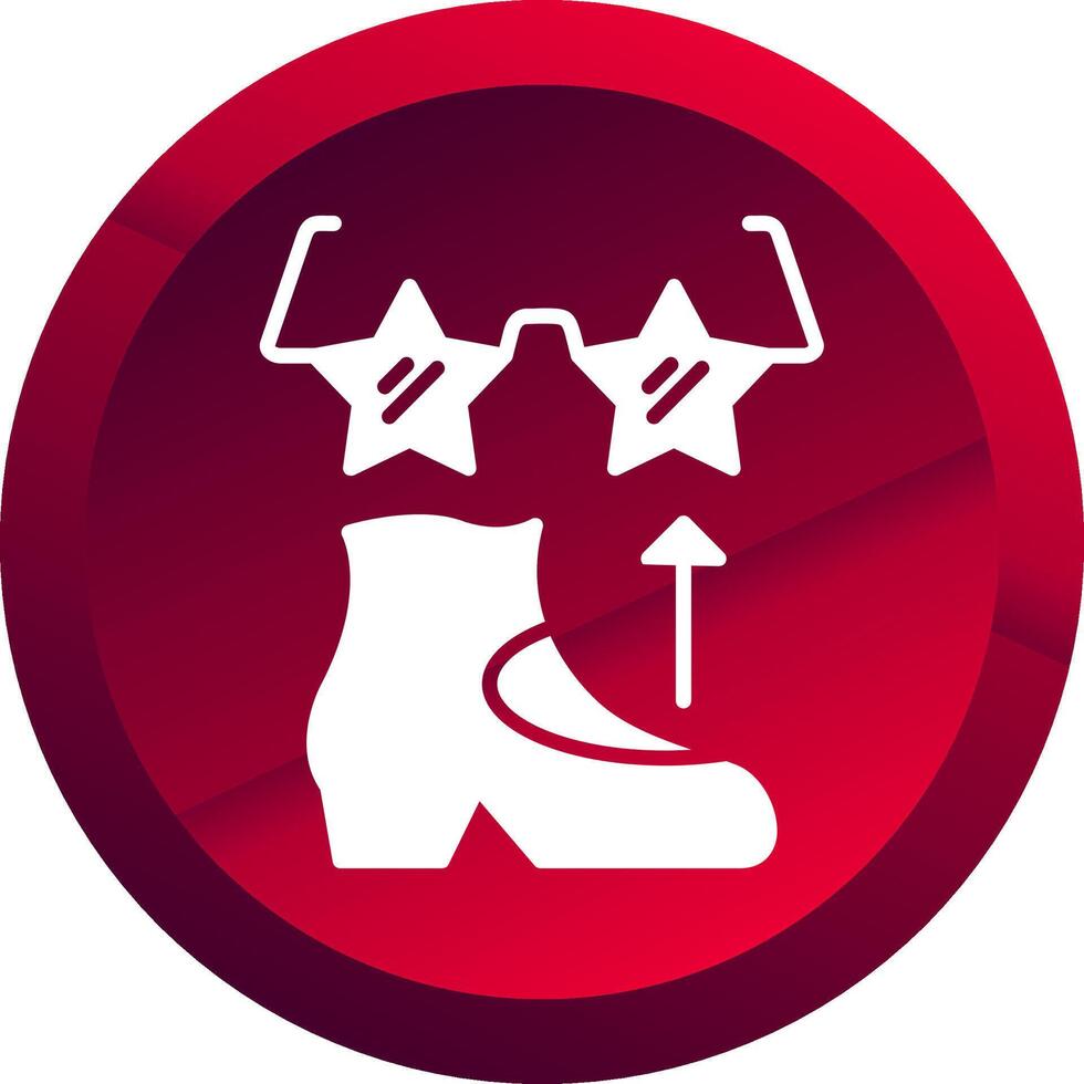 Funk Glyph Button Icon vector