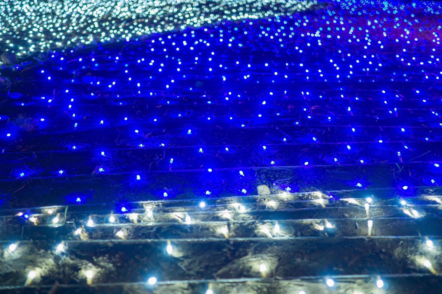 Colorful beautiful lighting blurred bokeh defocused photo