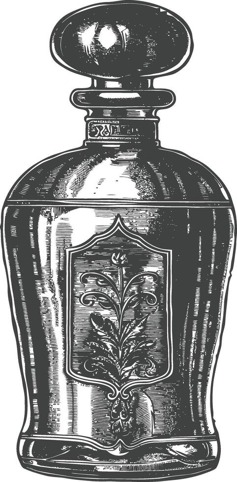Vintage Perfume Bottle Illustration vector