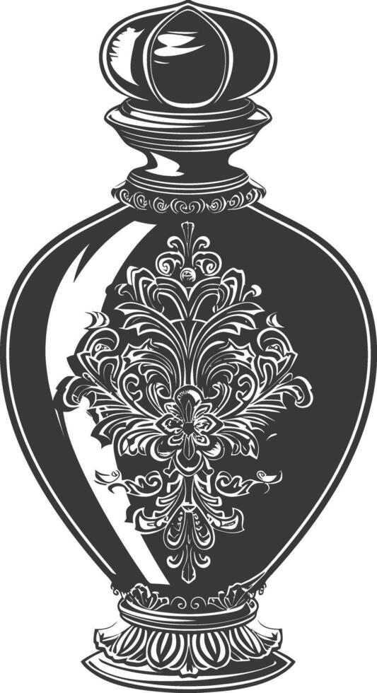 Ornate Vintage Perfume Bottle vector