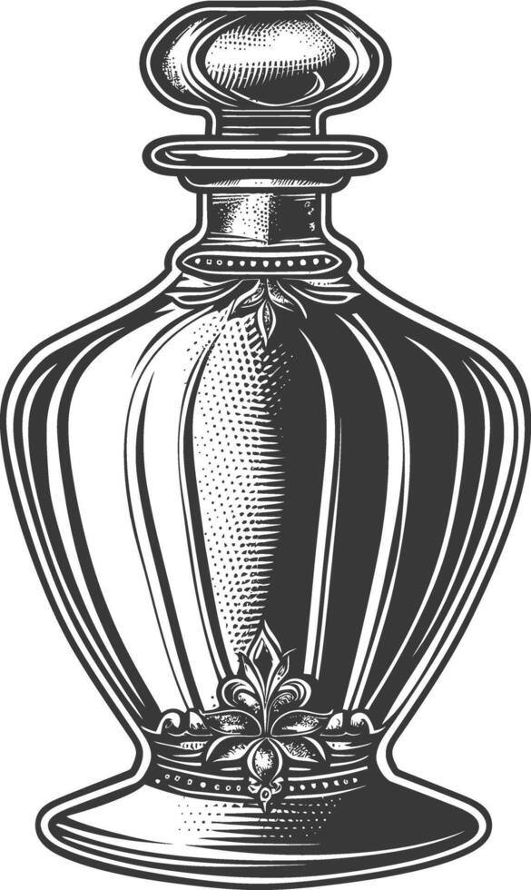 Vintage Perfume Bottle Illustration vector