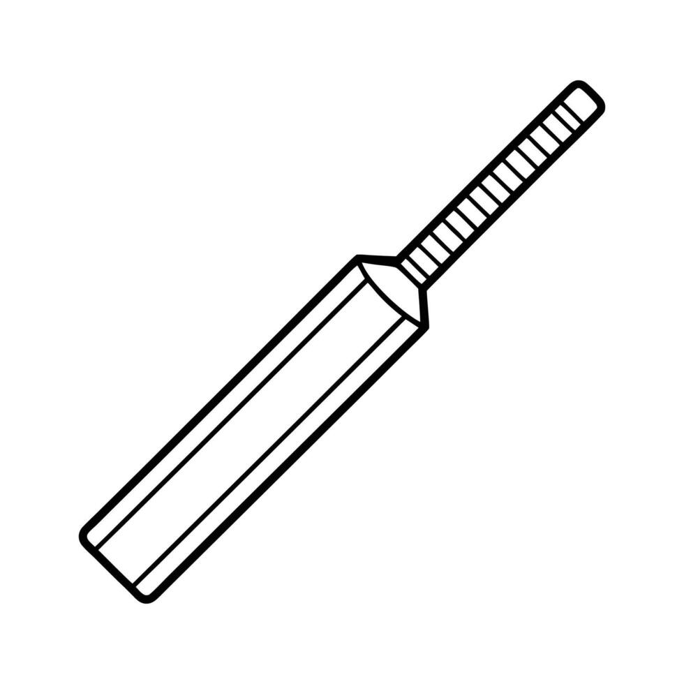 cricket bat icon vector