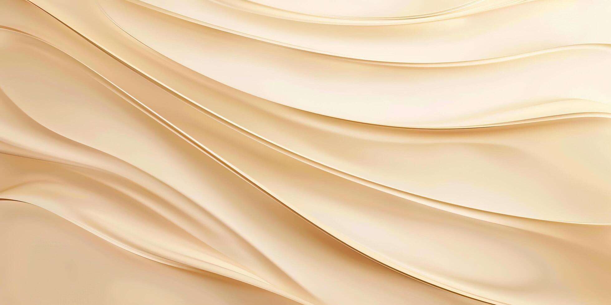 Elegant beige abstract background with smooth flowing wave-like patterns, perfect for modern design and artistic compositions. photo