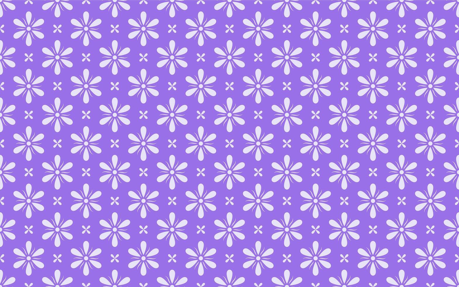 cute flower pattern with purpple background vector