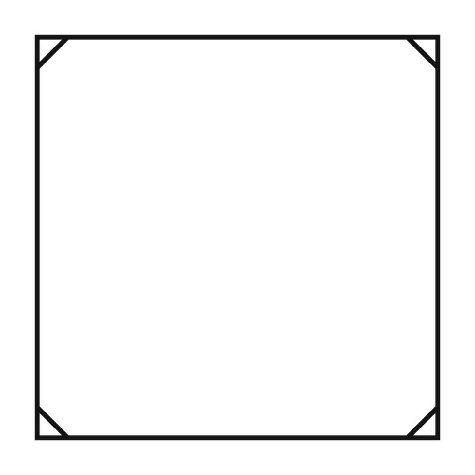 Simply square frame border vector