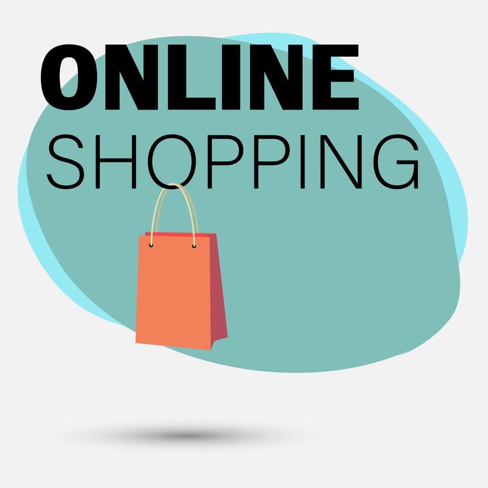Online shop logo design inspiration.modern, logo bag vector