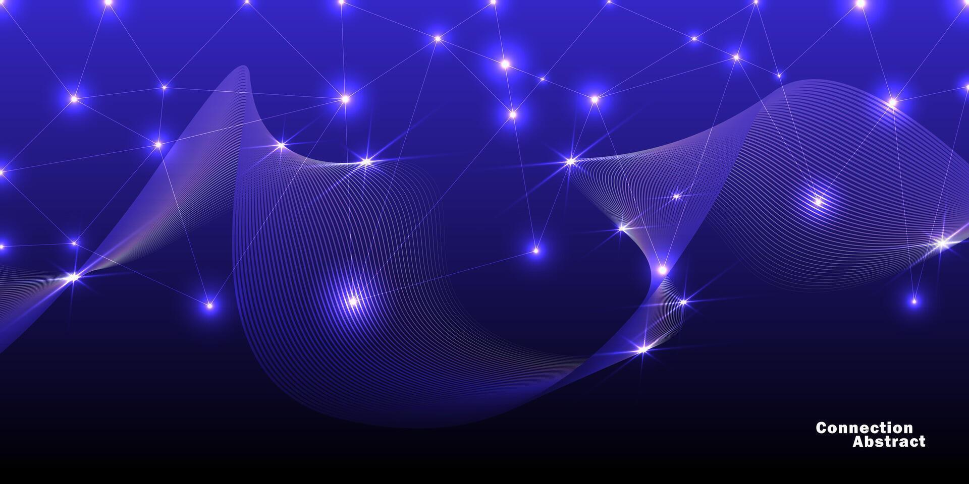 Internet connection, abstract sense of science and technology graphic design. vector