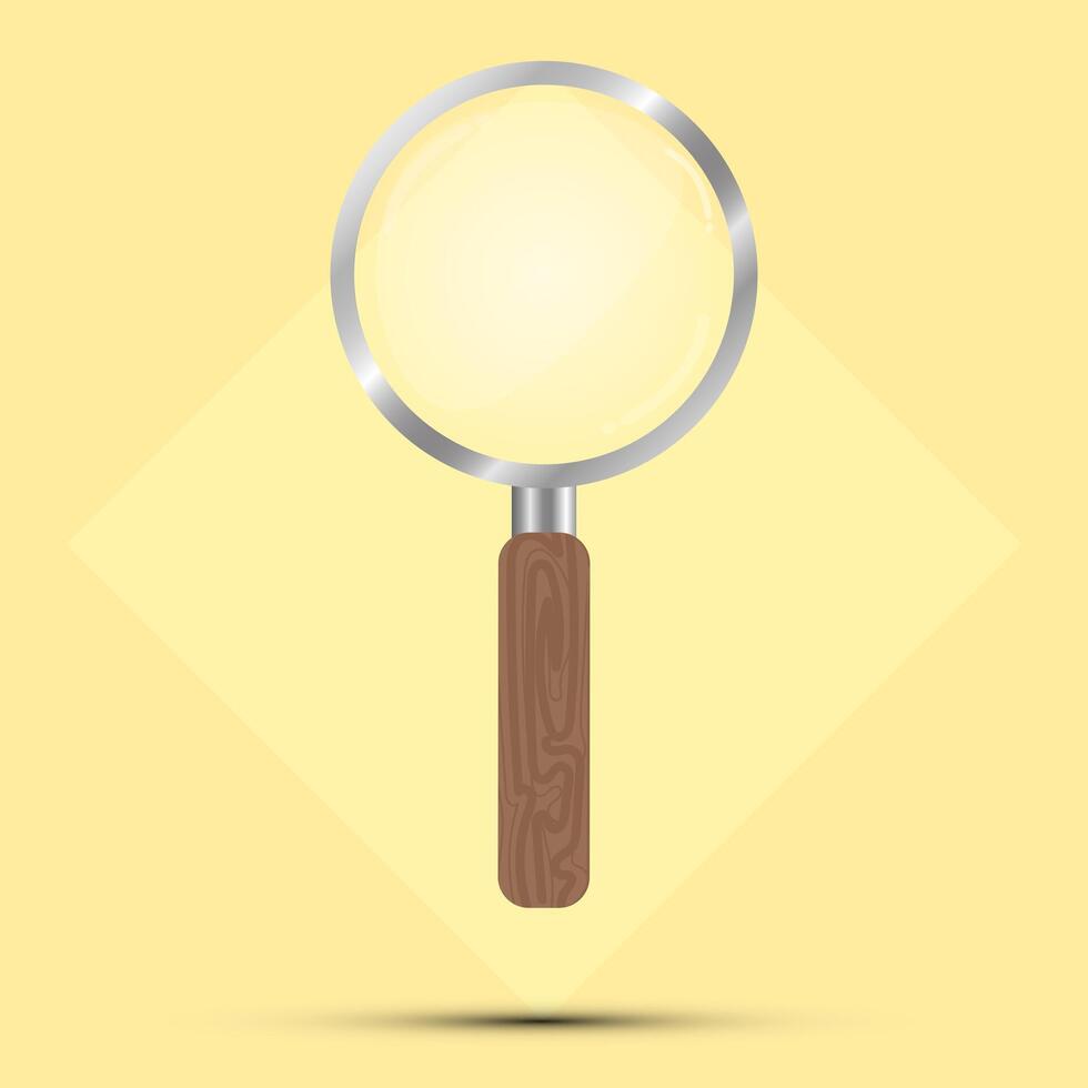Search icon . Magnifying glass with Transparent Background. vector