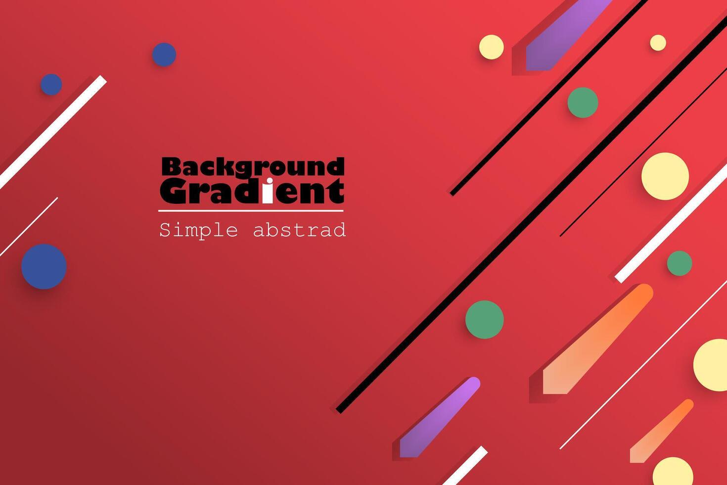 Minimal geometric background gradient vector