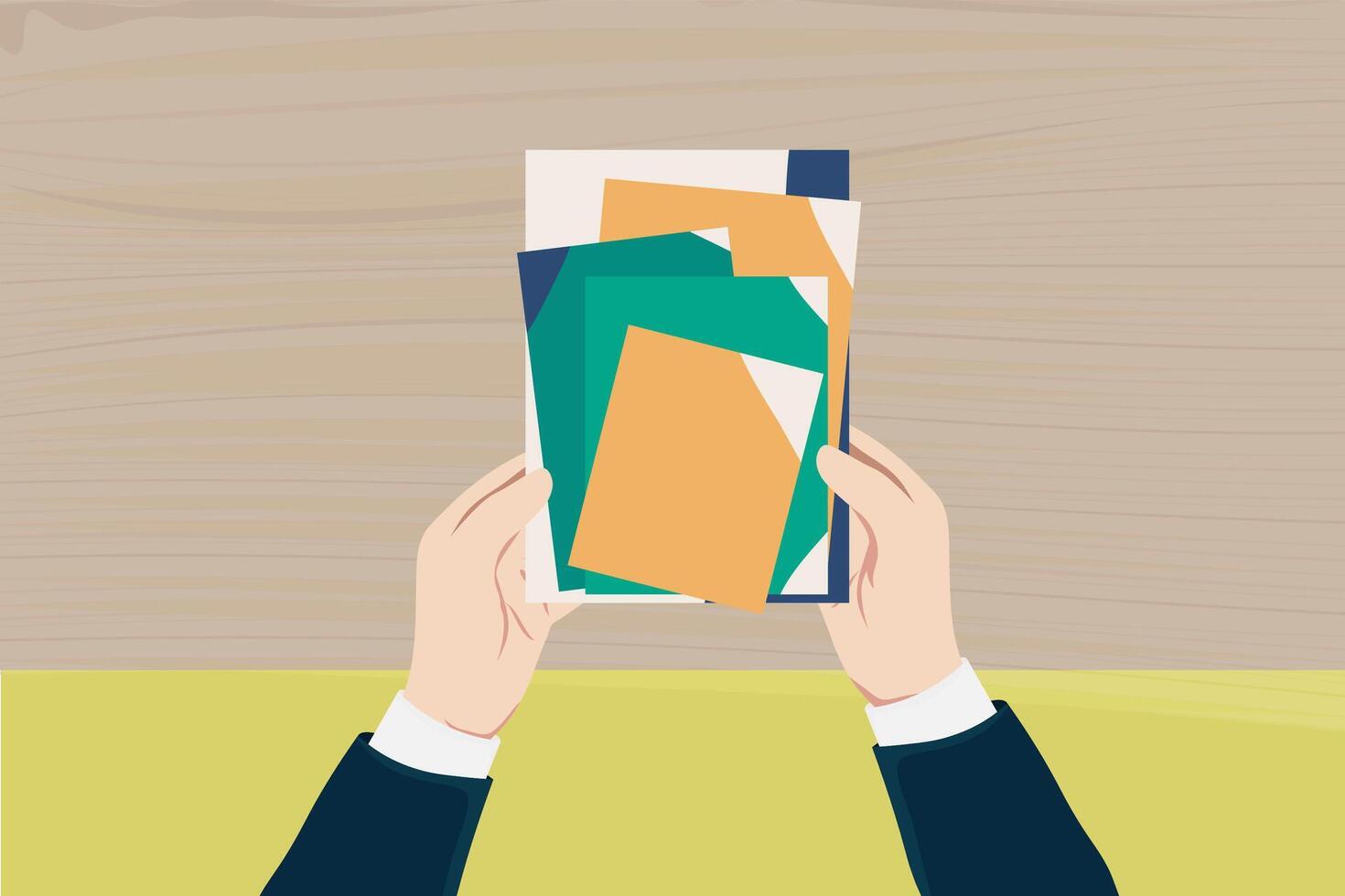 Tax return, submit tax document, tax form vector