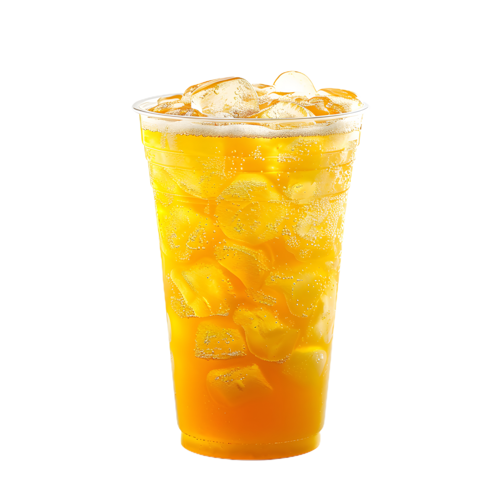 a glass of beer with ice and foam on top png