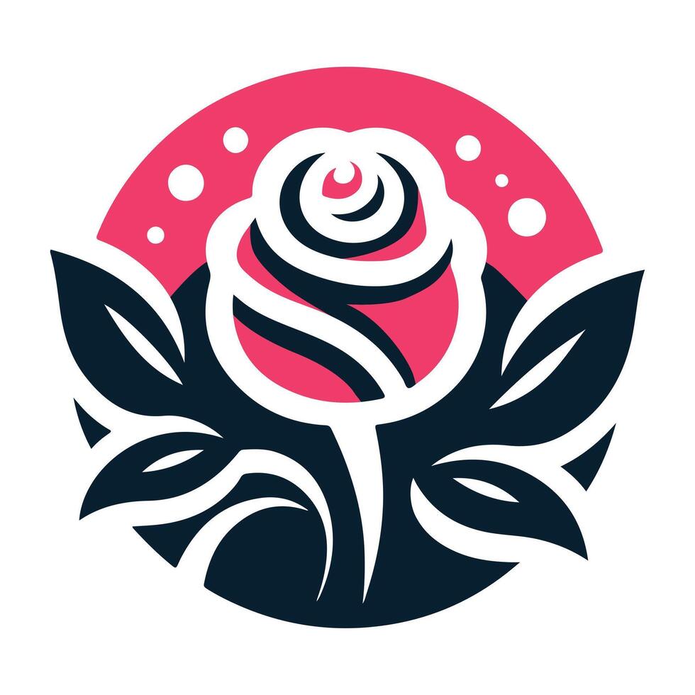 Rose flower art vector