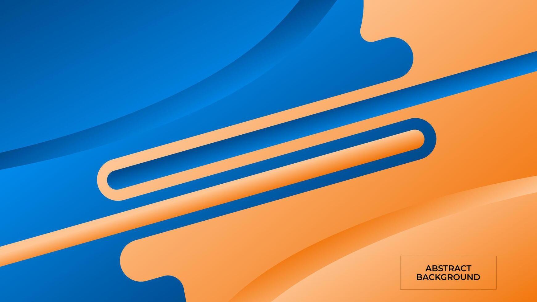ABSTRACT BLURRED BACKGROUND ELEGANT GRADIENT BLUE ORANGE SMOOTH COLOR DESIGN TEMPLATE GOOD FOR MODERN WEBSITE, WALLPAPER, COVER DESIGN vector
