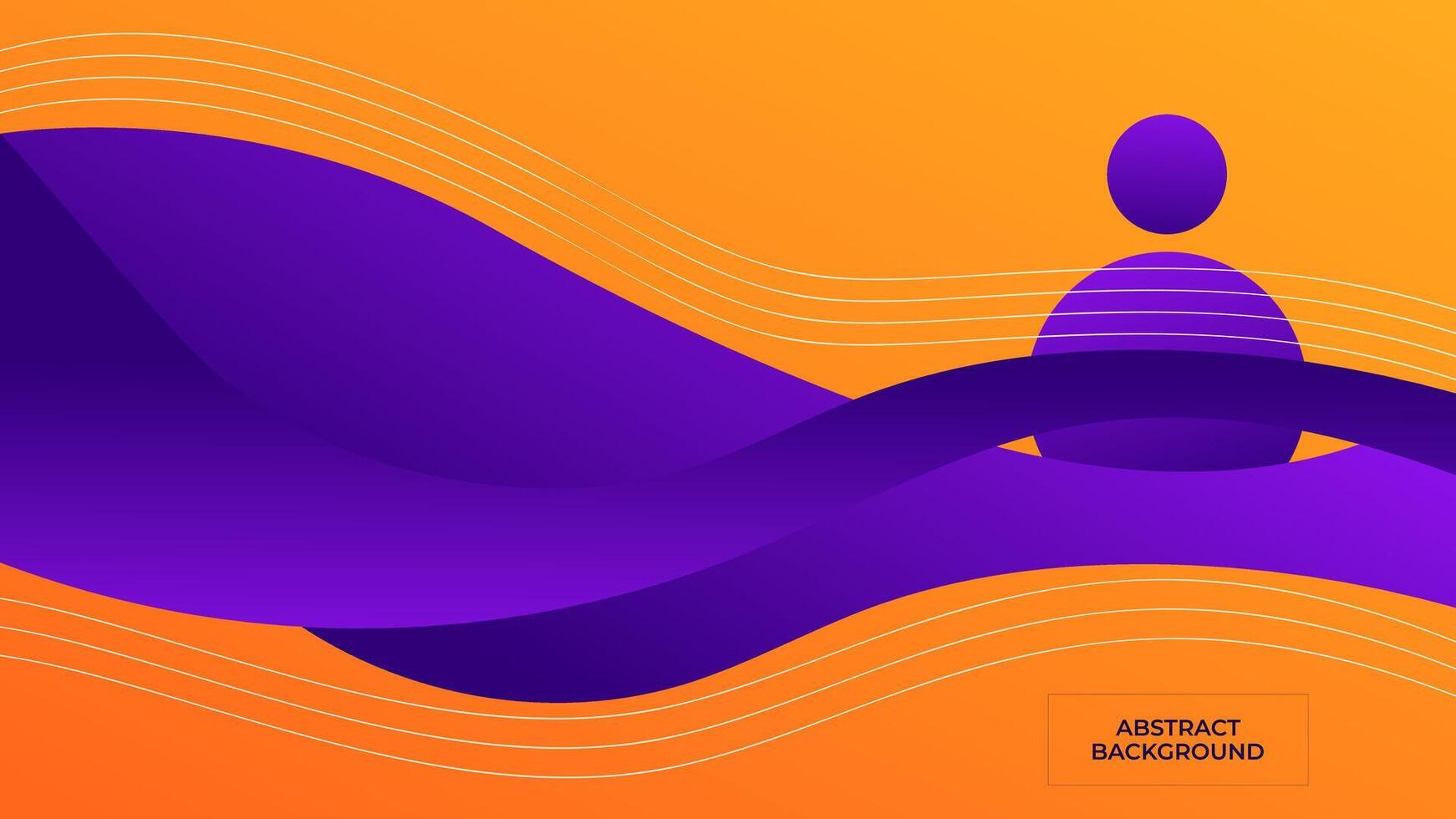 ABSTRACT BACKGROUND ELEGANT PURPLE ORANGE GRADIENT SMOOTH LIQUID COLORFUL DESIGN WITH GEOMETRIC SHAPES TEMPLATE GOOD FOR MODERN WEBSITE, WALLPAPER, COVER DESIGN vector