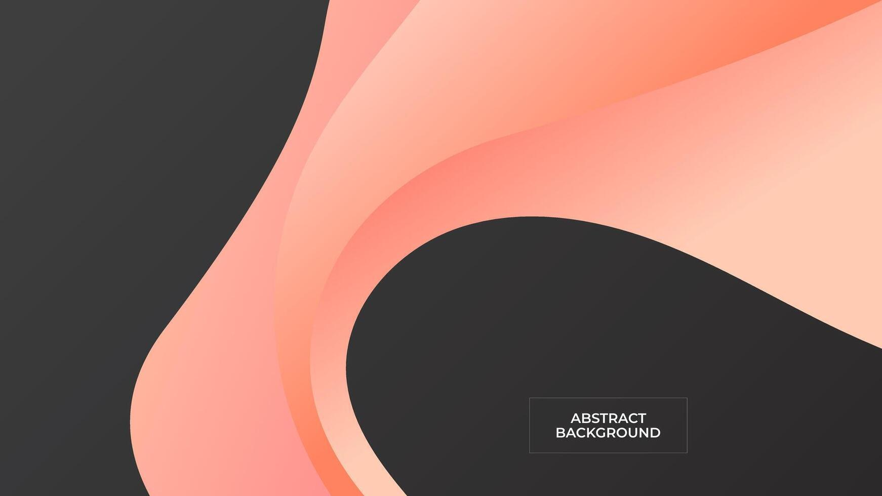 ABSTRACT DARK BACKGROUND WITH ORANGE ELEGANT COLORFUL GRADIENT SMOOTH LIQUID DESIGN TEMPLATE GOOD FOR MODERN WEBSITE, WALLPAPER, COVER DESIGN vector