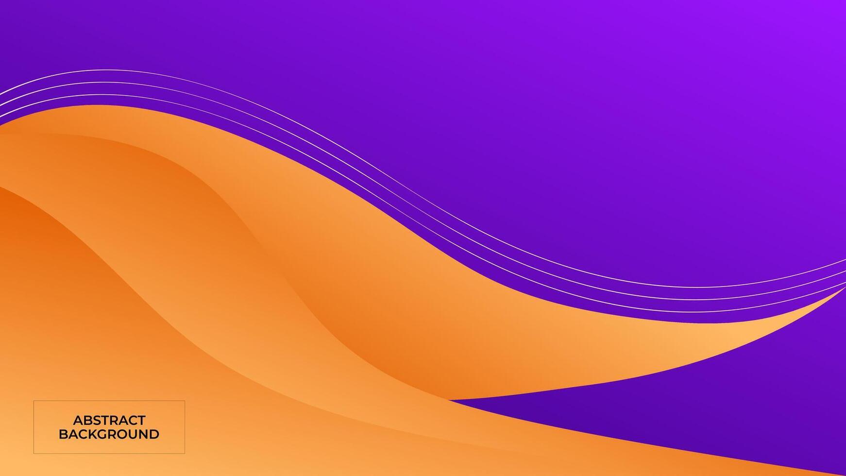 ABSTRACT BACKGROUND ELEGANT PURPLE ORANGE GRADIENT SMOOTH LIQUID COLORFUL DESIGN WITH GEOMETRIC SHAPES TEMPLATE GOOD FOR MODERN WEBSITE, WALLPAPER, COVER DESIGN vector