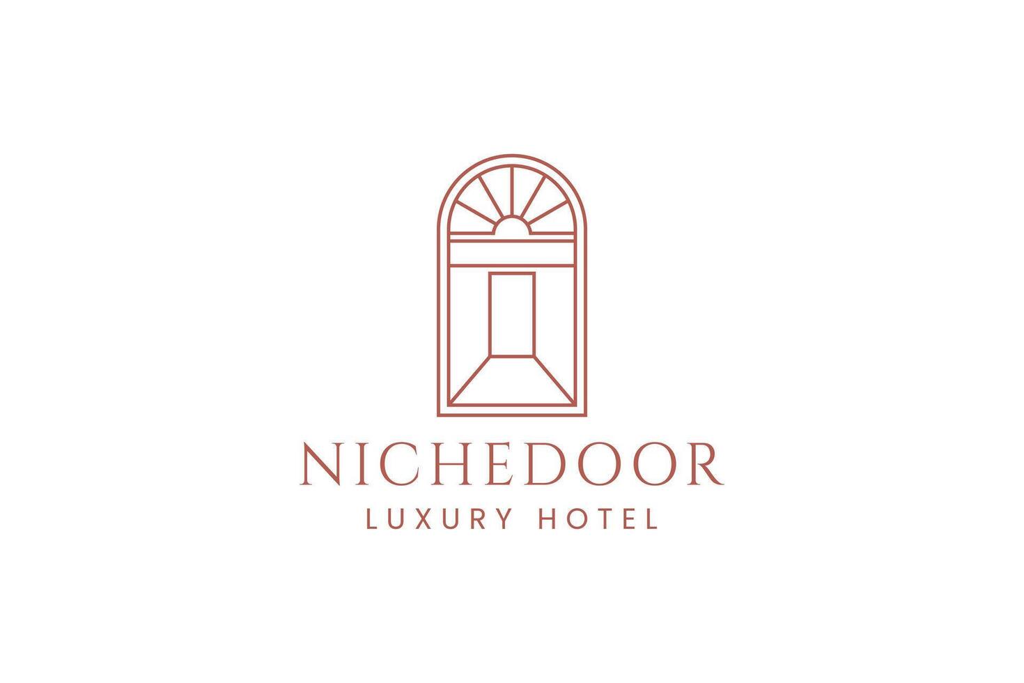 door logo icon illustration vector