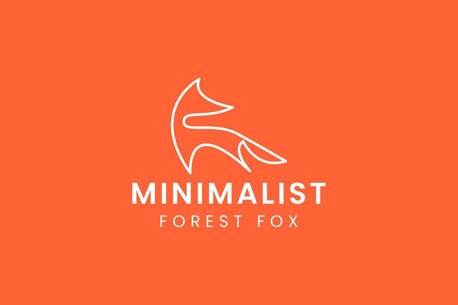 fox logo icon illustration vector