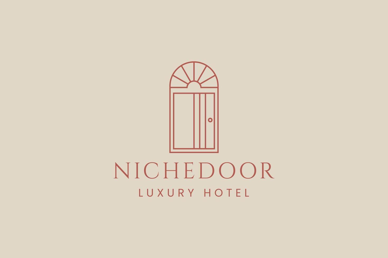 door logo icon illustration vector