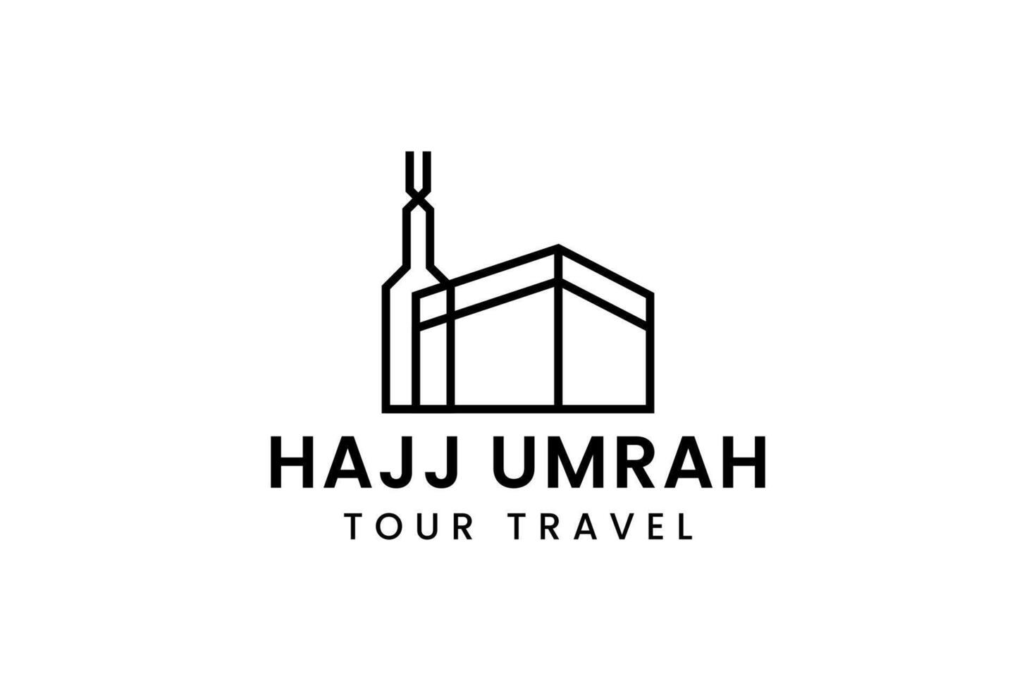 kaaba logo icon illustration vector