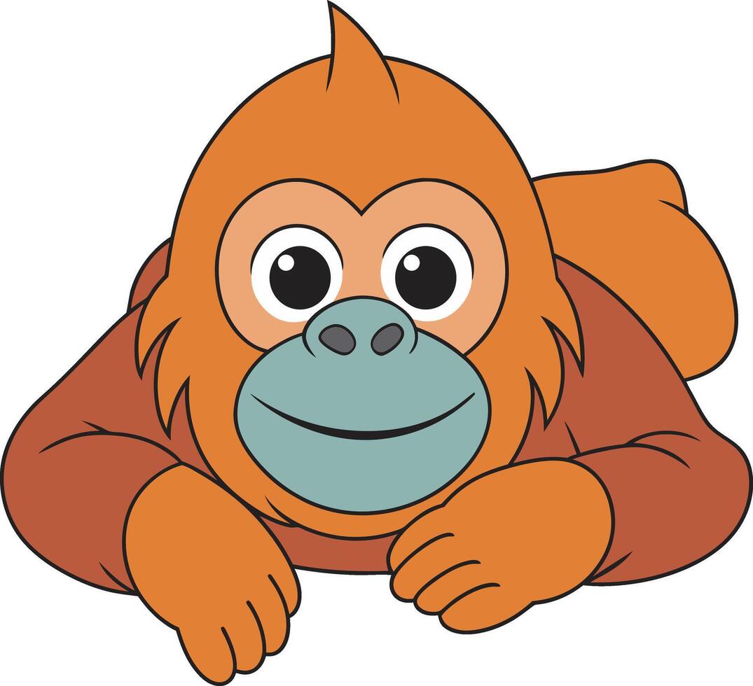 Funny Gorilla Art vector
